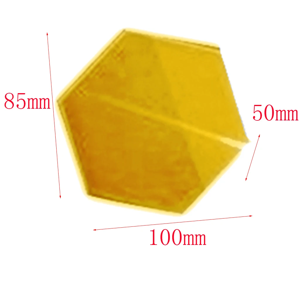 12pc Waterproof Hexagon Acrylic Mirror Wall Stickers DIY Art Wall Decor Colored Stickers Home Decor Living Room Mirror Sticker 