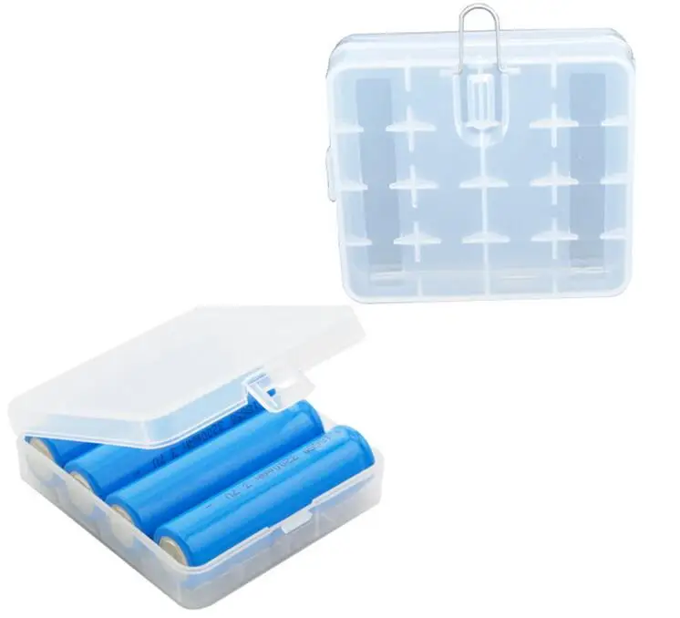 

10pcs/lot New Portable Hard Plastic Battery Case Holder Storage Box Cover for 4 x 18650 Batteries
