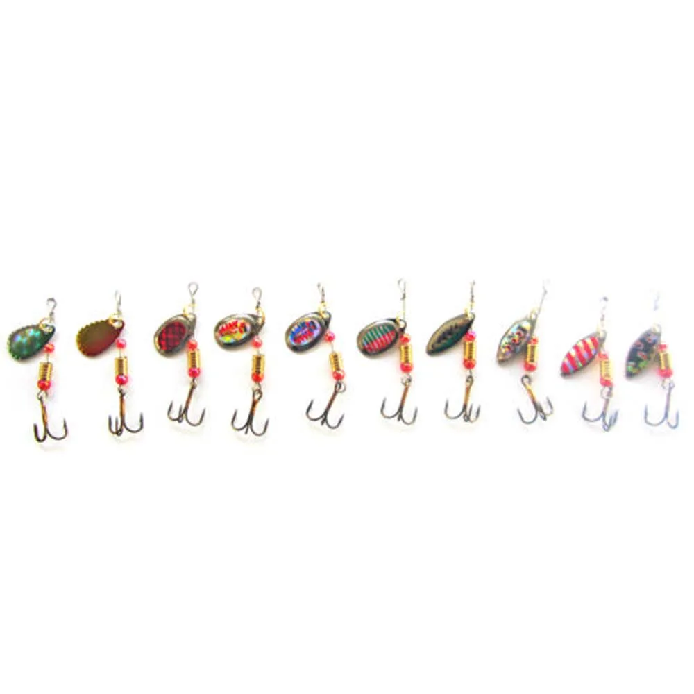 

New 30 Pieces Minnow Artificial Lure Fish Fishing Lure Spinner Blinker Predatory Wobbler Fishing Spring Accessories Fishing tool