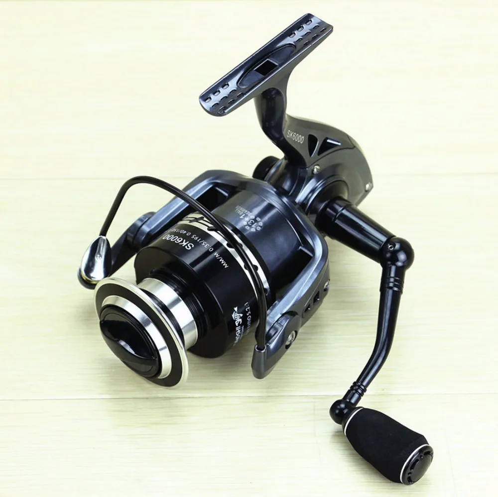 

Free Shipping 13+1 BB Spinning Fishing Reel CNC Machined Handle EVA Knob SK Reels Yumoshi Dark Blue
