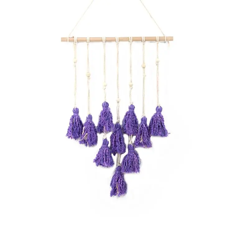 

Macrame Wall Hanging Tapestry Boho Chic Yarn Bohemian Hanger Cotton Art Home Room Nursery Decoration