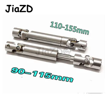 

2pcs 90-115mm 110-155mm Steel CVD Universal Joint Drive Shaft Heavy Duty for 1/10 RC Rock Crawler Car RC4WD Axial SCX10 D90 ZXZ