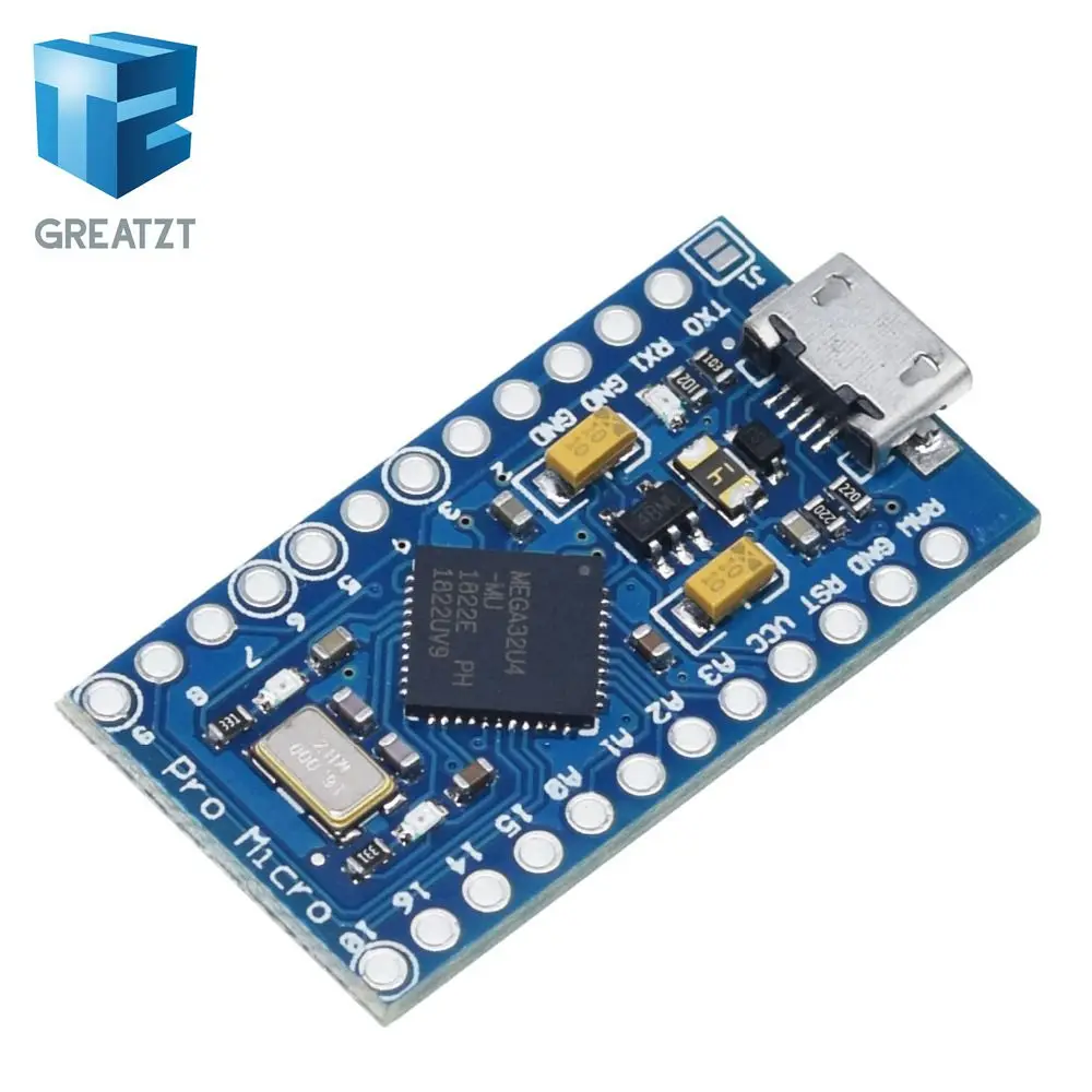 Pro Micro ATmega32U4 5V 16 МГц заменить ATmega328 для Arduino Pro Mini с 2 Row штыревые для Leonardo Mini Usb Интерфейс