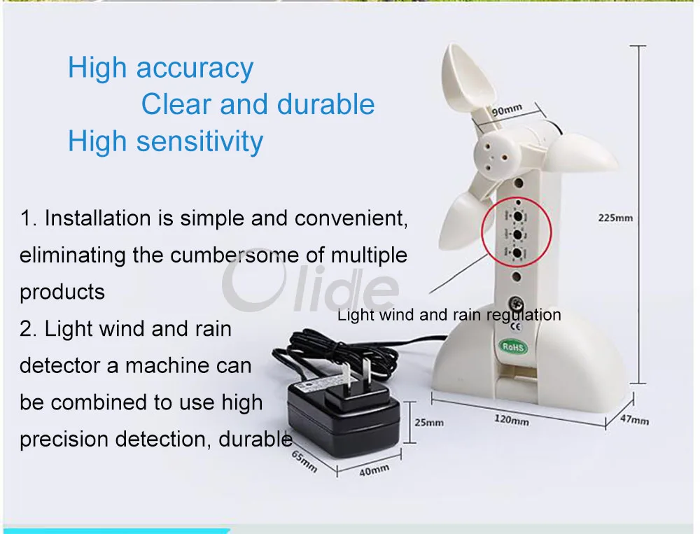 Беспроводной датчик дождя/ветра/света детектор для автоматический стеклоподъемник