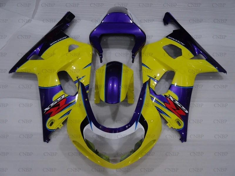 

GSX R600 R750 R1000 2001 Abs Fairing GSXR 600 750 1000 2000 - 2003 K12 Yellow Blue 03 02 Body Kits
