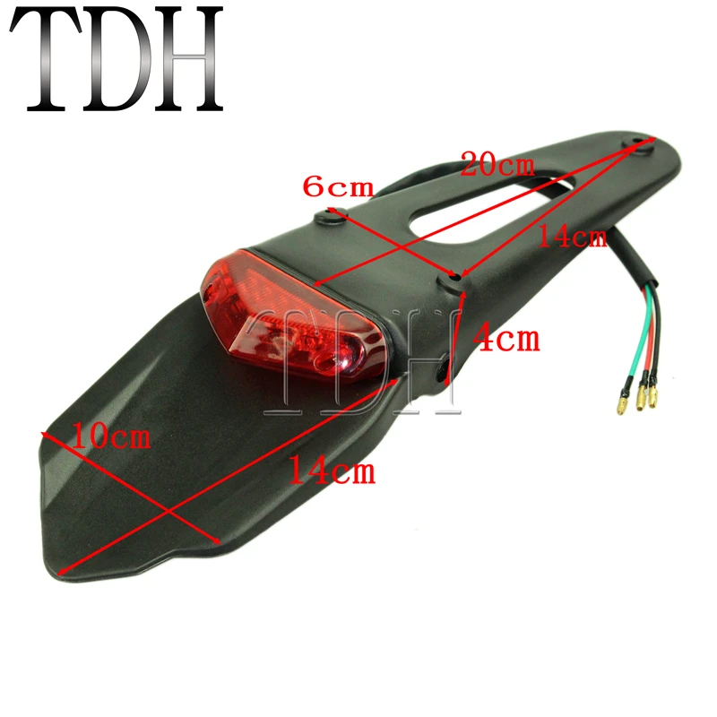 Мотоцикл LED задний тормозной фонарь Fender номерные знаки для кронштейн держатель