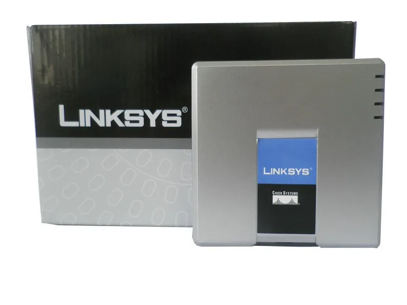 

LINKSYS PAP2T-NA SIP VOIP Phone Adapter VoIP phone Linksys PAP2T Internet Phone Adapter Two Phone Ports without retail box