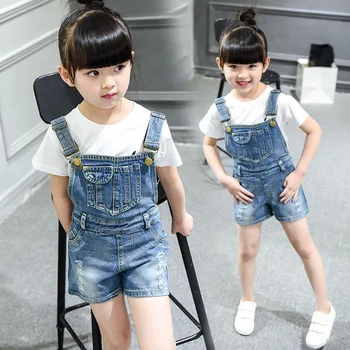

Teen Girl Overalls Parent-child Cowboy Shorts Children Korean Pants Denim Overalls Clothes for 2 3 4 5 6 7 8 9 10 11 12 13 Years