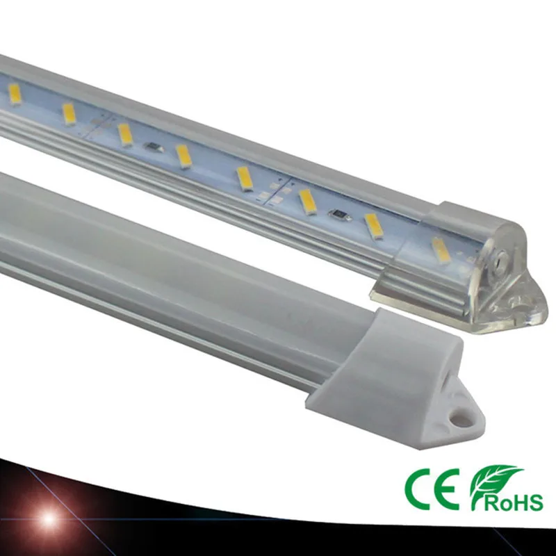 

10X LED Long Lamps White Warm Cool White DC12V 21SMD 7020 LED Tight Strip LED Tube with U Aluminum Seashell + PC Cover 30 cm