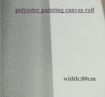 

80cm Fine primed texture polyester painting canvas roll for practice