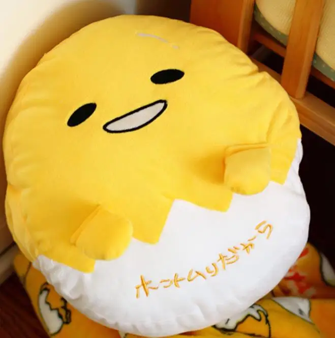 30 см яйцо Jun яичный желток brother Gudetama Lazy яйцо плюшевая подушка грелка для рук мягкая игрушка кукла милая мягкая подушка одеяло подушка - Цвет: pillow with blanket