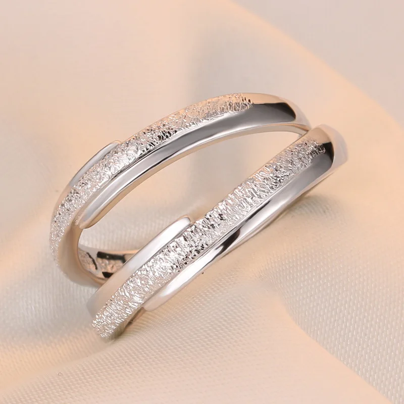 DOYUBO Original CZ Engagement Couple Rings Set For Lovers Real 925 Sterling Silver Fashion Wedding Rings For Men And Women VB242