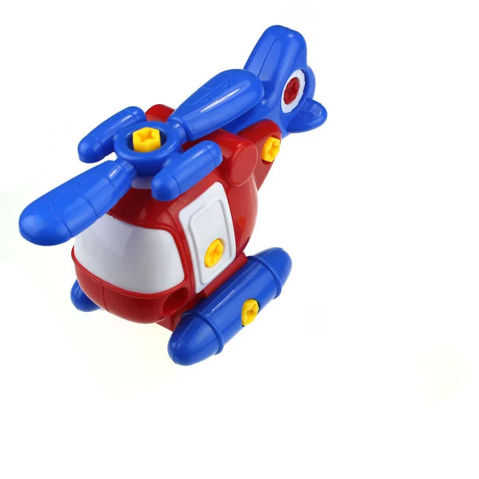 

DIY Kids Child Disassembly Assembly Cartoon Helicopter Toys With Tool High Quality 6.13