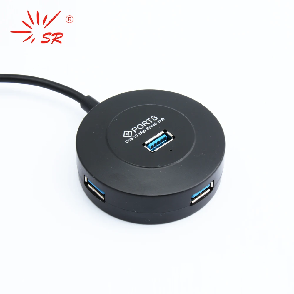 

SR High Quantity Speed USB 3.0 Hub Splitter 4 Ports Simple Circular Hub for PC Laptop USB 3.0