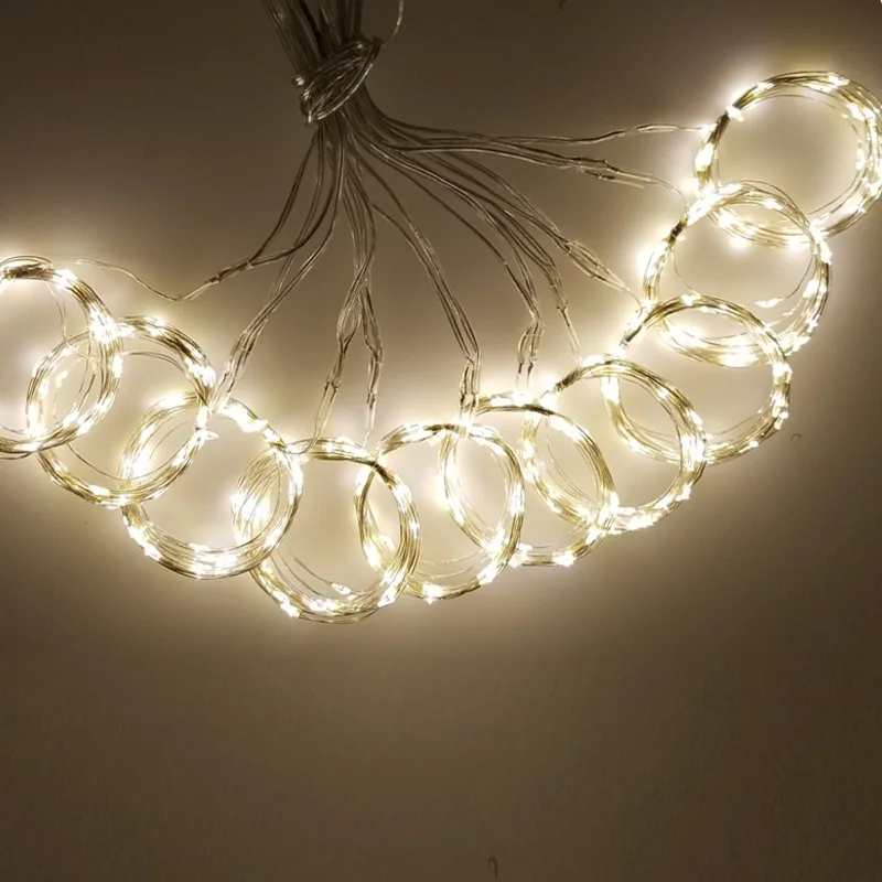 

3x3 Meter LED Curtain Light USB Copper Wire Curtain Fairy Light With RF Remote Outdoor Garland Home Wedding Lights
