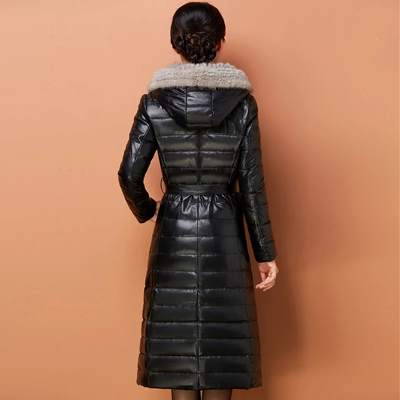 Ayunsue из натуральной кожи куртка натуральный Skeepskin пальто зимние пуховики для Для