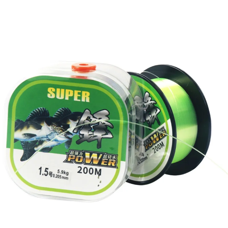 New 200m Fluorocarbon Coating Fishing Line Outdoor Fishing Sinking High Abrasion Resistance Stretchable Carp Carbon Fishing Line