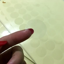 Изготовленный на заказ Ссылка для круглый прозрачный ПВХ прозрачная наклейка 20 мм творческая наклейка для выпечки Упаковка Self-клейкий герметик Стикеры 1000 шт