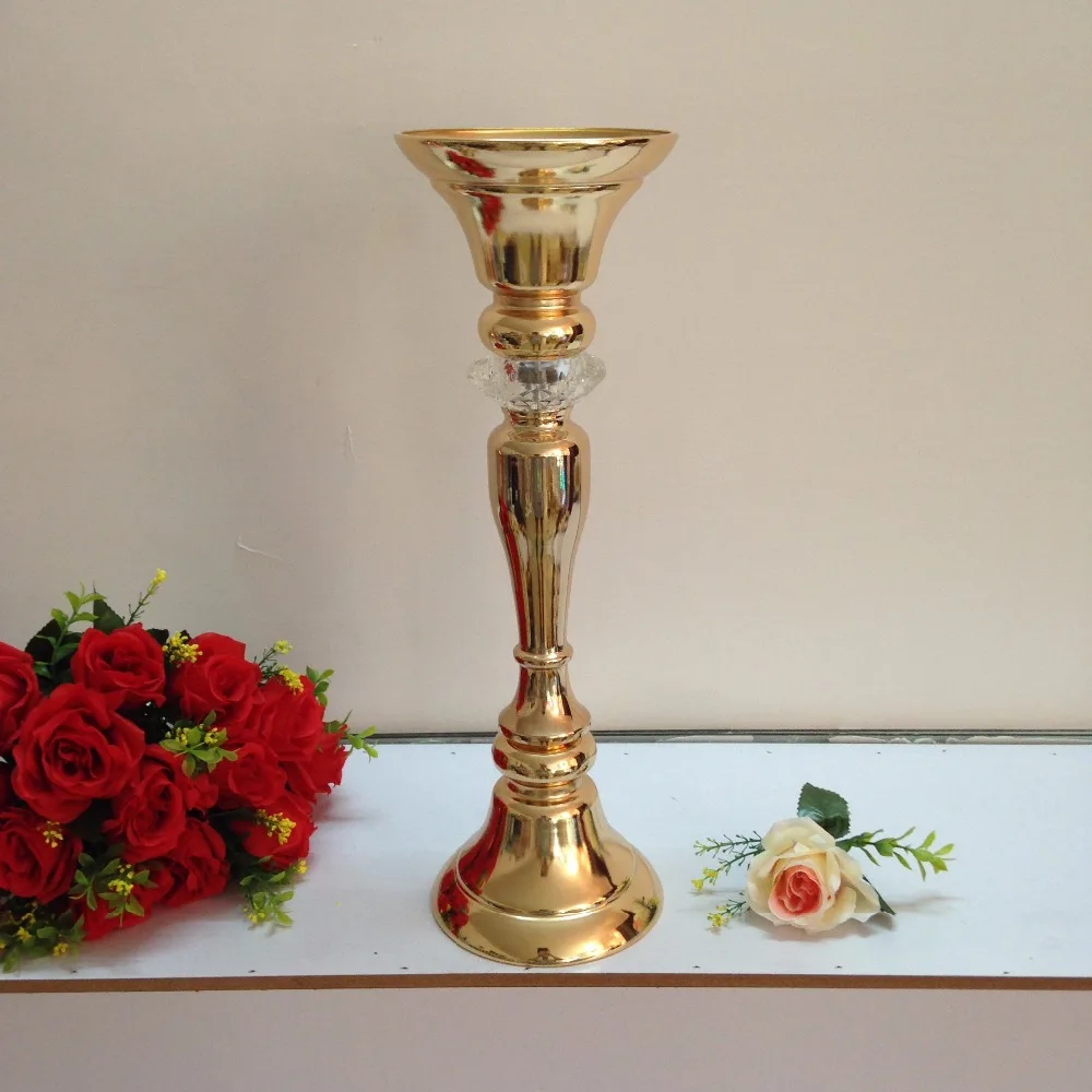Height 48cm 18 9 Gold Table Flower Vases Golden Table