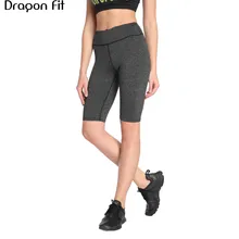 Dragon Fit Высокие Стрейч-Колготки для формирующая одежда для женщин спортивные шорты для бега женские формирующие спортивные брюки для тренировок