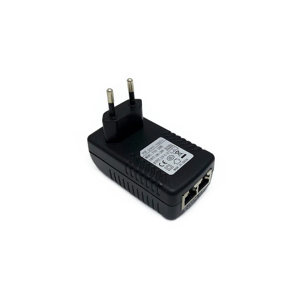 Настенный адаптер видеонаблюдения Cdycam 48 В 0 5a 24 Вт POE Инжектор Ethernet IP камера