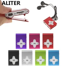 Чистый цвет мини-клип металлический музыкальный медиа mp3-плеер Поддержка 32 Гб TF карта gai