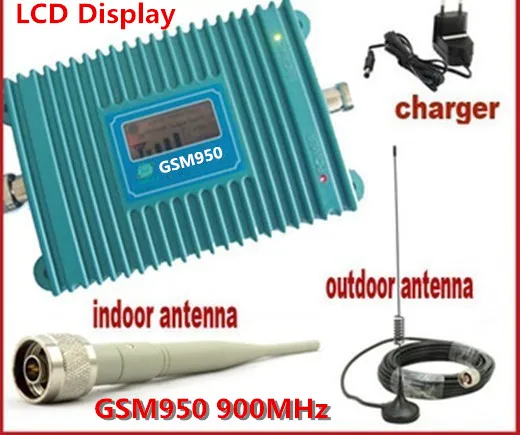 

LCD Display GSM 900Mhz Mobile Phone Signal Booster , GSM Signal Repeater , Cell Phone Amplifier With 10M Cable + Antenna