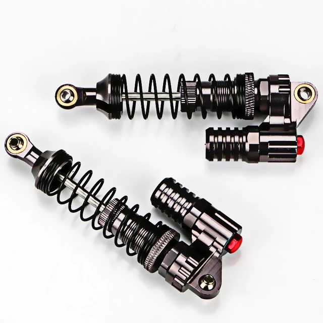 2Pcs Aluminium Alloy 90Mm Absorber Shocks For 1/10 Scale Rc Rock Crawlers Axial Scx10 D90 Truck 3