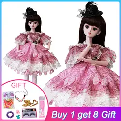 UCanaan/девушка игрушечные лошадки 1/3 BJD SD куклы с платье принцессы обувь макияж 19 мяч шарнирной для девочек BJD куклы дети