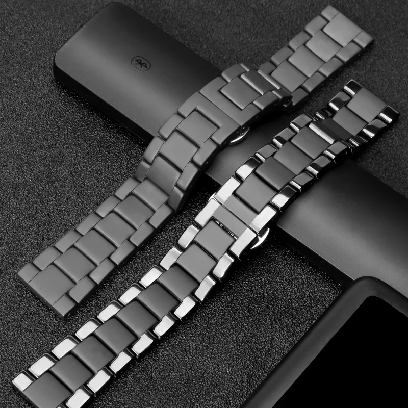 

20mm 22mm Ceramic strap for Huawei watch 2 pro/HUAWEI WATCH GT 2 2E /honor magic watch 2 for Galaxy Watch 3 Active 2 Gear S3