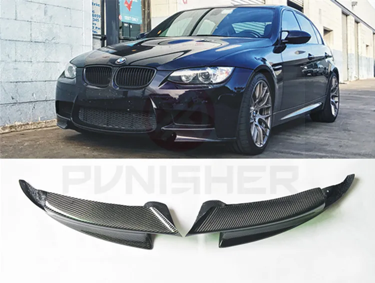 Передние сплиттеры из углеродного волокна для BMW E92 M3 передние воздуховоды бампер