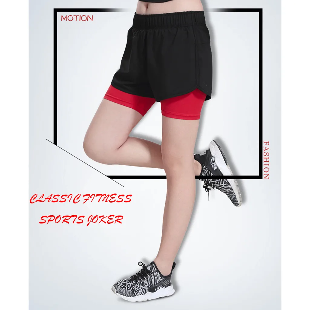 2019 летние женские спортивные хлопковые шорты в повседневном стиле шорты для йоги и бега анти-Освещение Роскошные брюки велосипедные шорты