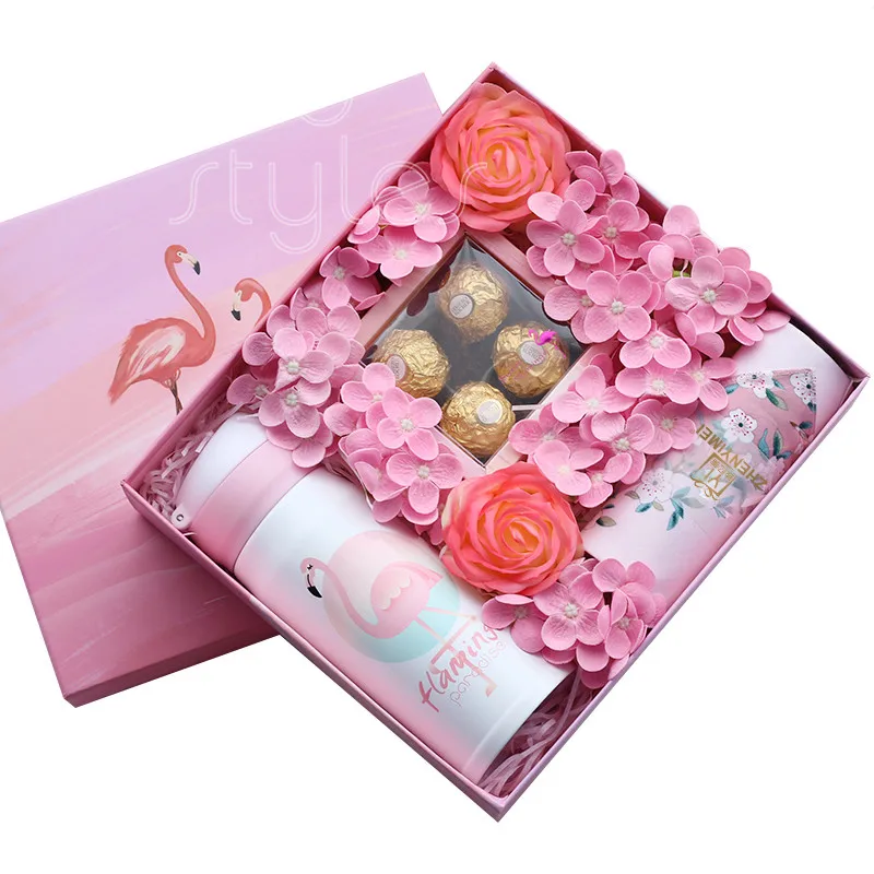 pink gift box with Thermos  (8)