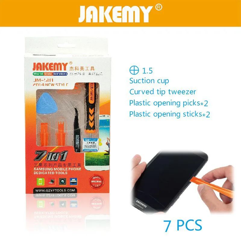 JAKEMY 7-в-одном мобильный разборки инструмент для ремонта мобильных телефонов Samsung