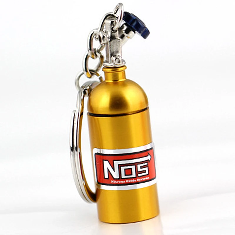 

New LNRRABC Metal Silver Color Bottle Pendents Key Ring Key Chain For Women Men Car Keychain Jewelry Accessories Bijouterie