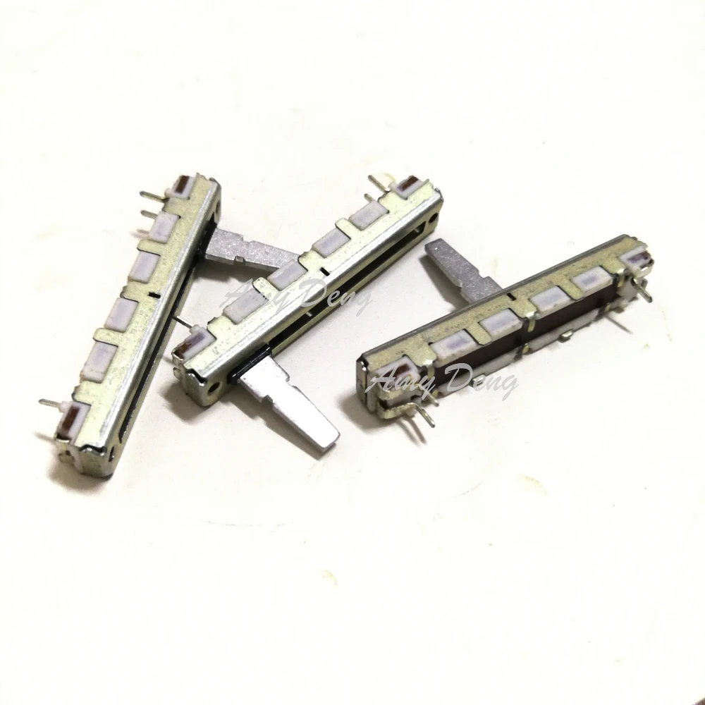 20pcs/lot 4.5 cm straight slide potentiometer B100K with the midpoint