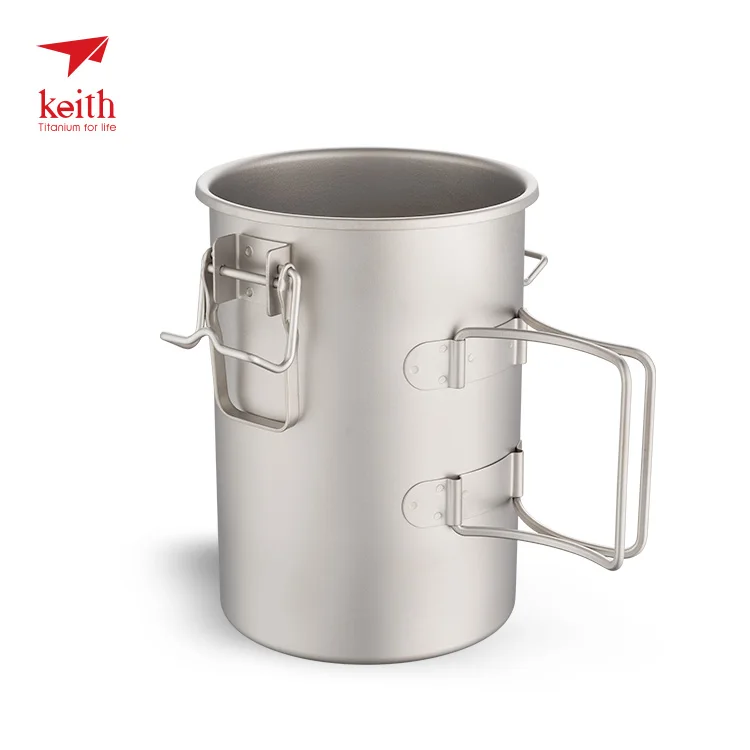 Titanio ligero vapor olla de Camping al aire libre senderismo Backpaking Pinic multifunción vapor arroz Cocina