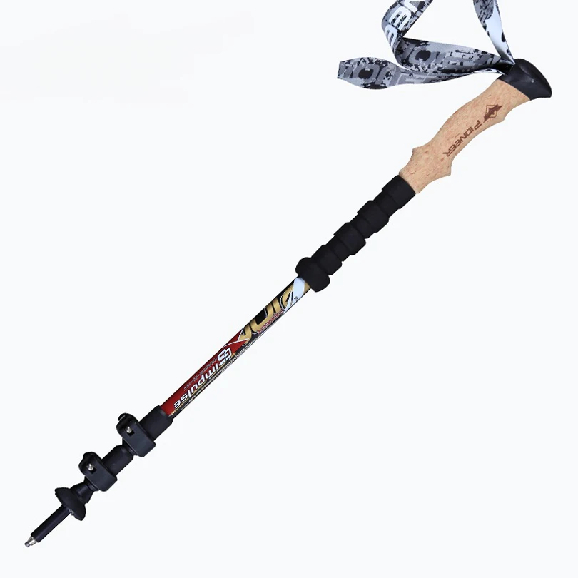 KORAMAN Straight Handle Trekking Hiking Pole Walking Trekking Trail
