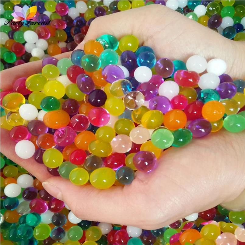 500Pcs Magic Hydrogel Beads Gel Growing Crystal Soil Mud Water Bead for