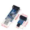 1 комплект 10Pin до 6 Pin адаптер доска + USBASP USBISP AVR программист USB ATMEGA8 ATMEGA128 ATtiny/CAN/PWM 10Pin провод модуль 