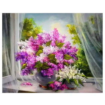 

DIY Diamond Painting Flowers Diamond Embroidery 5D Full Square Rhinestones Cross Stitch Diamonds Mosaic Hobby Home BK