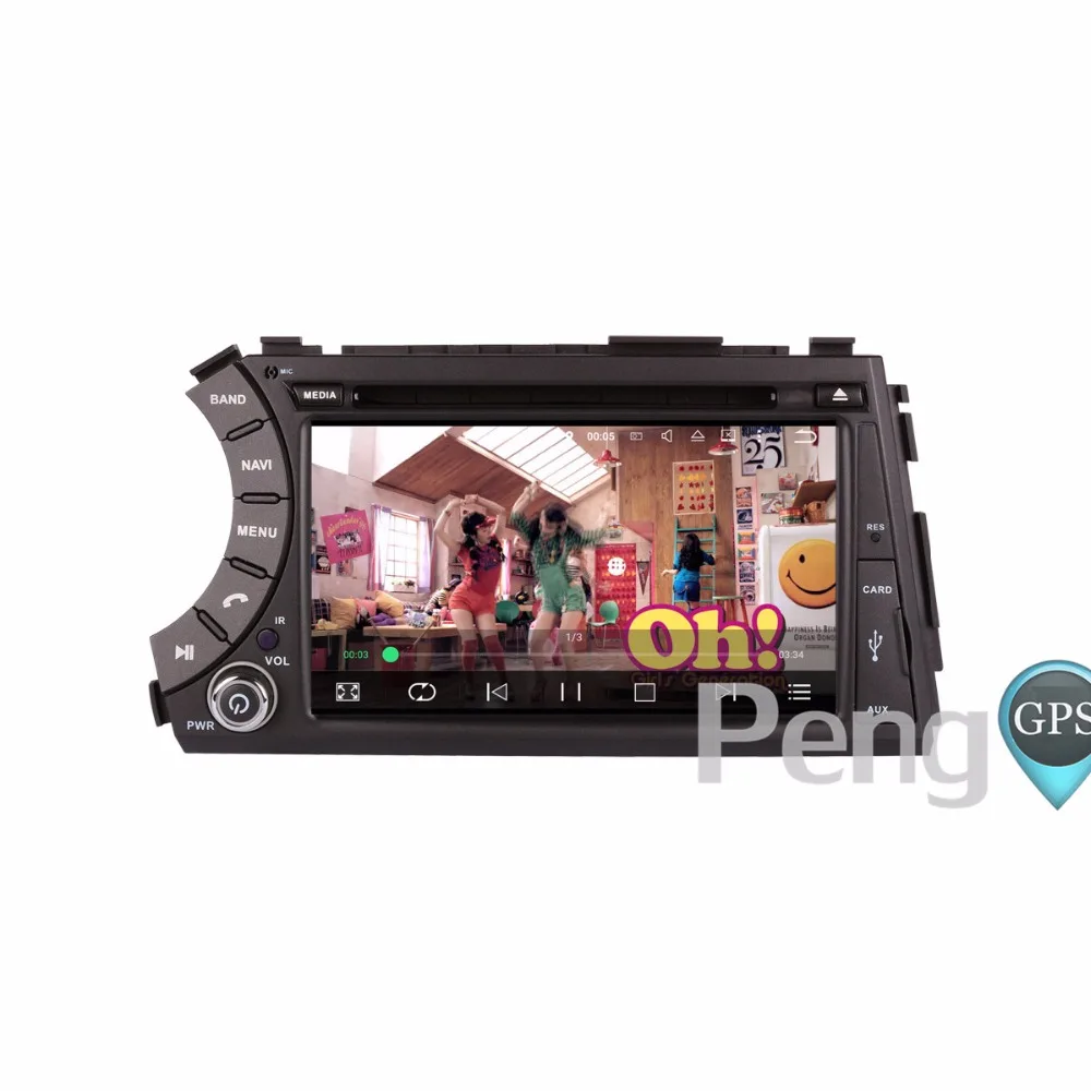 Cheap 2 Din Android 7.1 Quad Core Car CD DVD GPS Player for Ssangyong Kyron Actyon with WIFI FM Radio 2GB RAM 1024*600 Screen Headunit 3