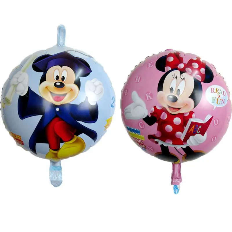

5PCS 18inch cute Mickey doctor balloons cartoon Mickey Minnie mouse helium Ballons Kids Birthday Party Wedding Decorations 45cm