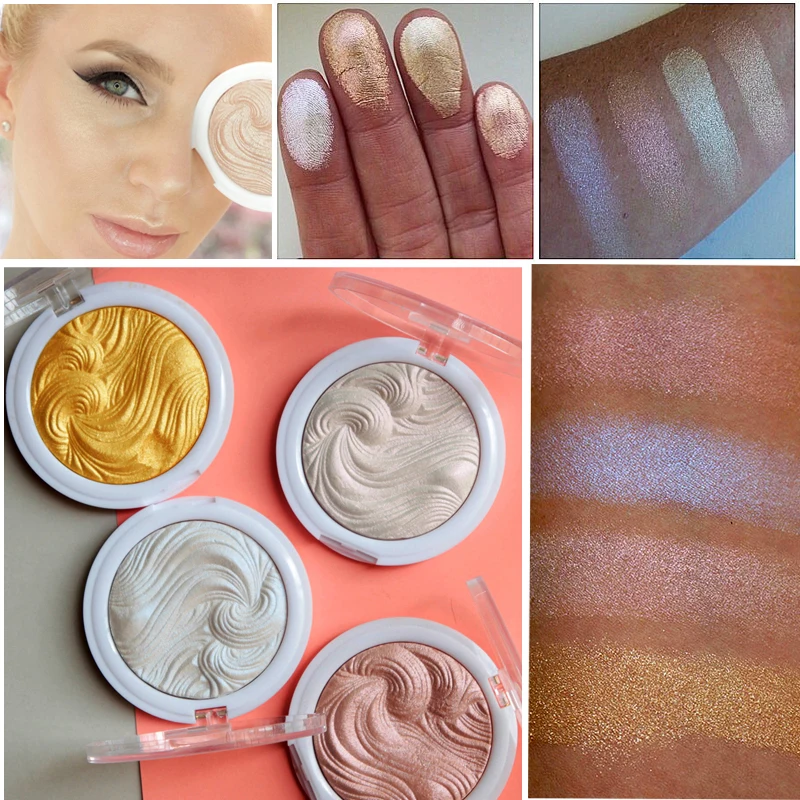 

MISS ROSE New Baked Glitter Powder Primer Oil-Control Face Makeup Bronzer Highlighter Contour Powder Highlight Cosmetics