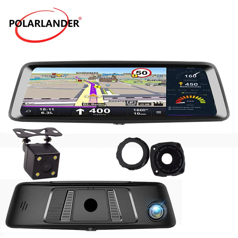 A9 1" видеорегистратор Bluetooth MP4/MP5/RMVB Камера видео диск Регистраторы 4G Android G-SENSOR Сенсорный экран gps ADAS Wi-Fi Зеркало заднего вида