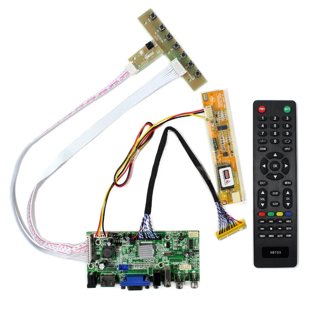 Плата контроллера HDMI + VGA 2AV USB Audio LCD для жк экрана монитора|usb usb|vga vgaboard board |