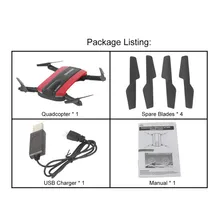 JXD 523W 2.4G 6-Axis Altitude Hold HD Camera WIFI FPV RC Quadcopter Drone Selfie Foldable Dropshipping Free Shipping M28