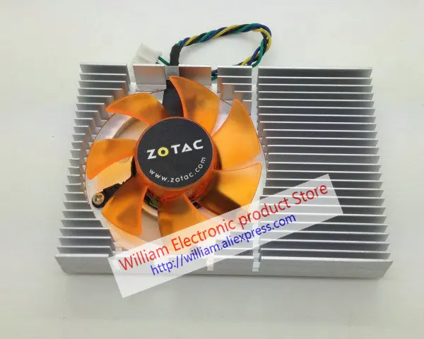 Для ZOTAC 9400gt geforce 9500 GT видеокарта кулер вентилятор охлаждения шаг 43 мм FONSONING