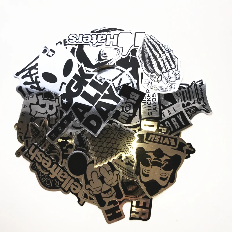 Td zw 50 قطعة/الوحدة سلك رسم نمط diy ماء ملصقا ل الهاتف المحمول سيارة الجليد سكيت دراجات لعبة ملصقات صائق