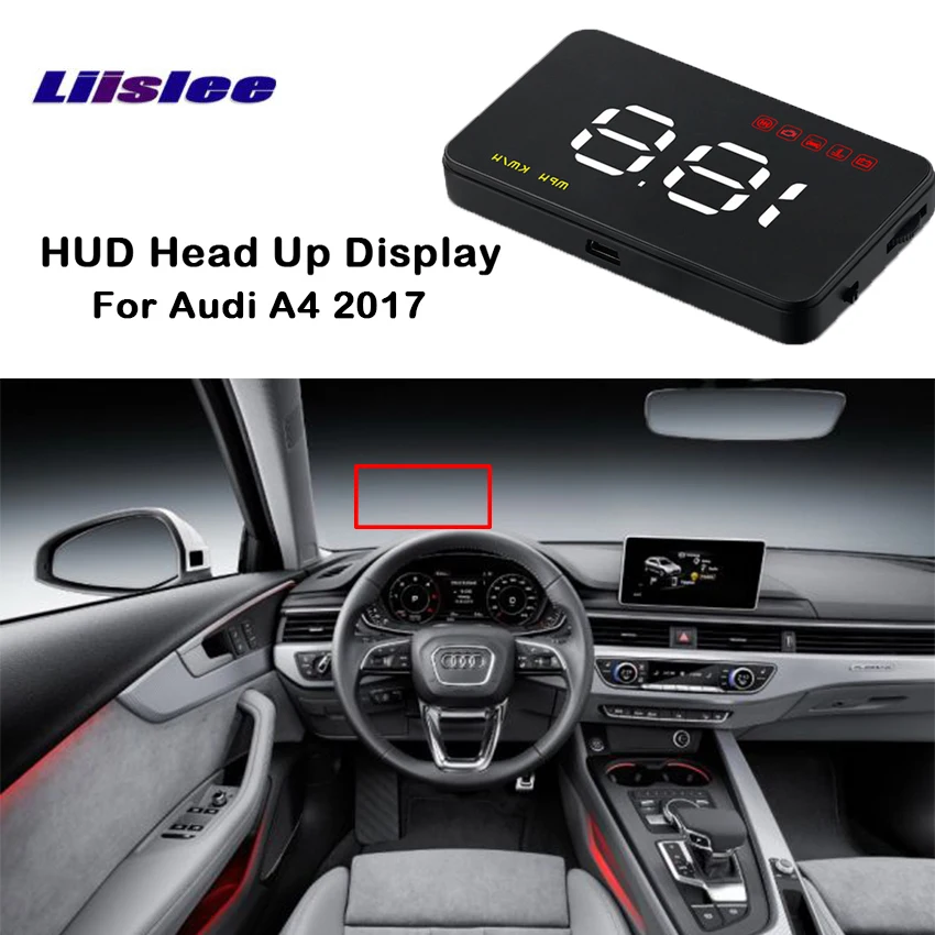 Liislee для Audi A4 2017 автомобиль установлен HUD head up дисплей скорость высокой четкости